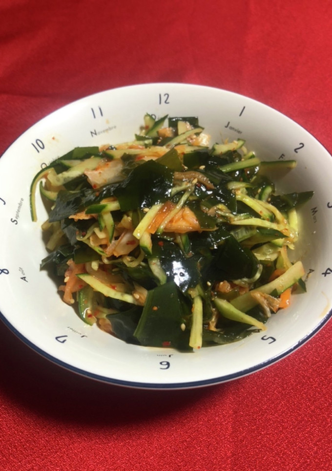 簡単キムチとわかめの和え物-レシピのメイン写真