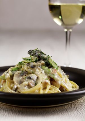 グルテンフリークリームパスタ-レシピのメイン写真