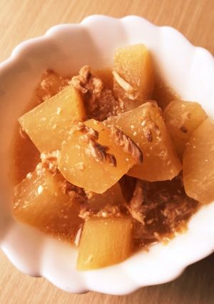 簡単　大根とツナの煮物　みそ味-レシピのメイン写真