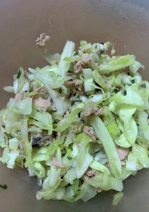 ふりかけで簡単！キャベツとツナの和え物-レシピのメイン写真