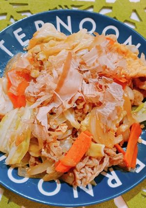 ☆簡単!ウスターソースのふわ卵野菜炒め☆-レシピのメイン写真