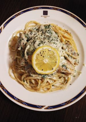 絶品☆鶏肉とレモンのチーズクリームパスタ-レシピのメイン写真