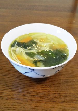 20分で2品♪茹で鶏&ワカメスープ-レシピのメイン写真