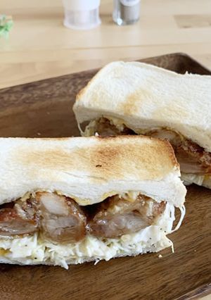 チキンタツタ風はちみつマヨホットサンド-レシピのメイン写真