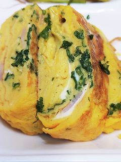 パセリとハムのたまご焼き-レシピのメイン写真