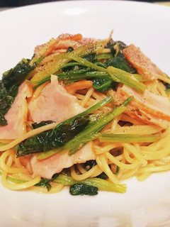 超簡単!ベーコンとほうれん草のパスタ!-レシピのメイン写真