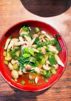 しめじと大根菜の減塩醤油スープ-レシピのメイン写真