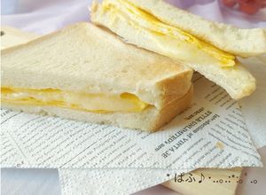 とろ～り♡チーズと玉子のホットサンド-レシピのメイン写真