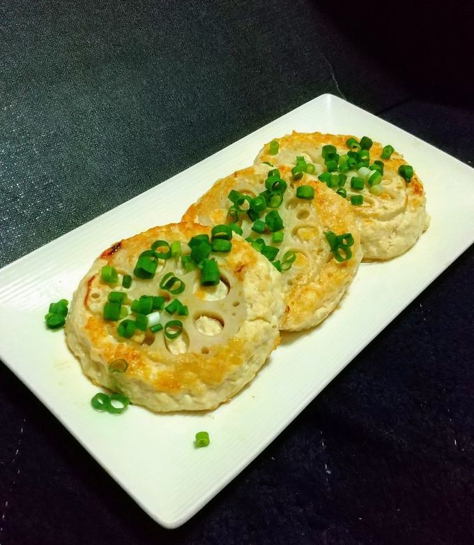 簡単！業スー蓮根であっさり豆腐ハンバーグ-レシピのメイン写真