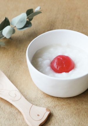 【離乳食後期】ミニトマト丸ごとごはん-レシピのメイン写真