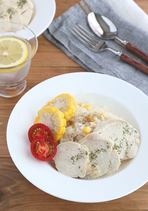 とうもろこしと鶏むね肉のバターライス-レシピのメイン写真