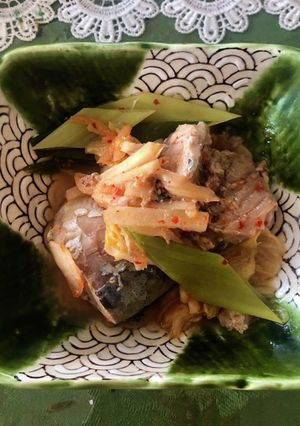 簡単！サバ缶とキムチ煮-レシピのメイン写真