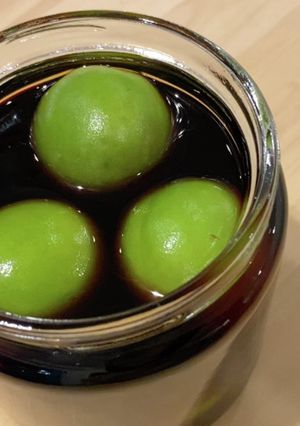 青梅の醤油漬け-レシピのメイン写真