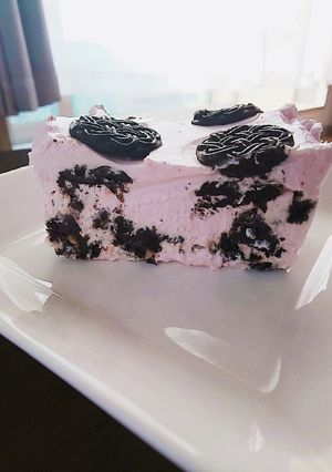 チーズ無し材料3つでジャムのオレオケーキ-レシピのメイン写真