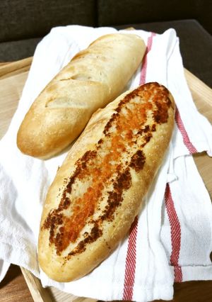フランスパン＆明太フランスパン-レシピのメイン写真