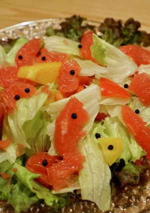 グレープフルーツと生胡椒のサラダ-レシピのメイン写真