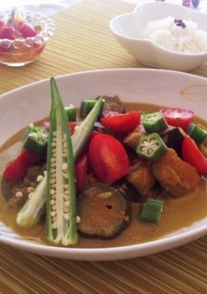『夏野菜のタイ風スープカレー』-レシピのメイン写真