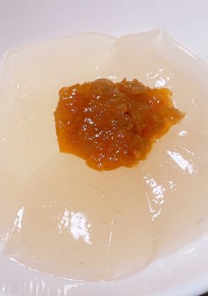 レンジで簡単！つるりんオオバコ梅わらび-レシピのメイン写真