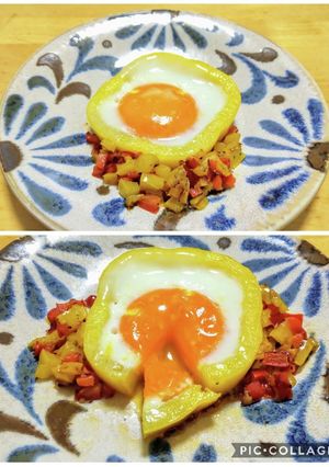 輪切りパプリカでNEO！目玉焼き-レシピのメイン写真