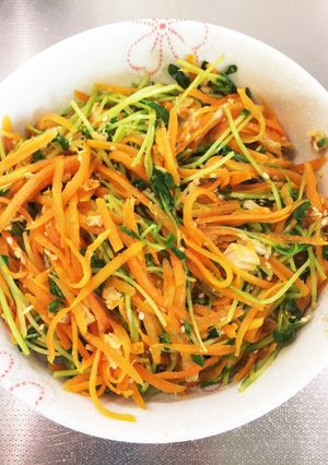 もう一品に！人参と豆苗の炒め煮-レシピのメイン写真