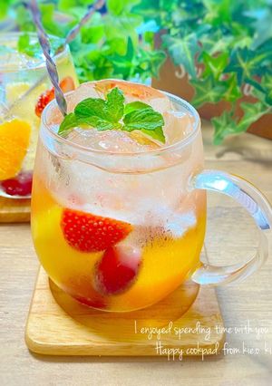 【夏！】❀フルーツIN☆ビネガーソーダ❀-レシピのメイン写真