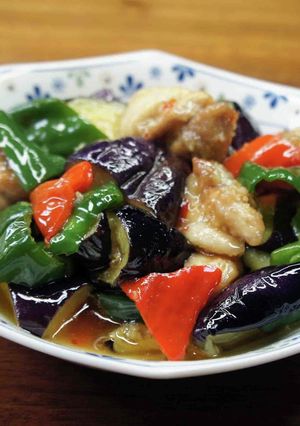 茄子と鶏肉のエスニックマリネ-レシピのメイン写真