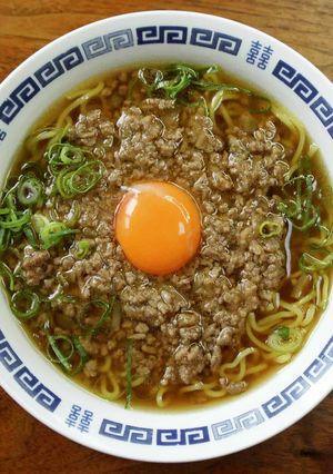 少子中華そば(ひき肉中華そば)-レシピのメイン写真