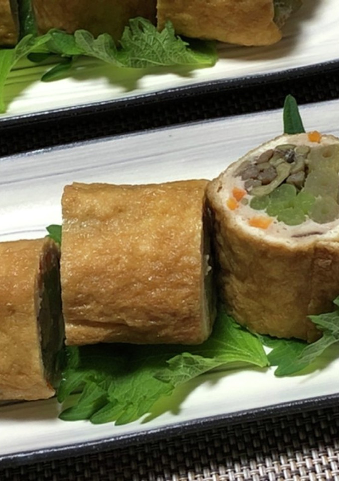 山菜の信田巻き-レシピのメイン写真