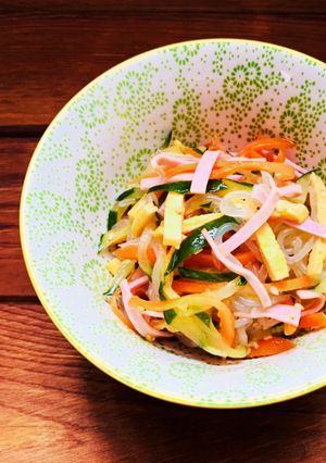 白滝の中華サラダ(๑´ڡ`๑)-レシピのメイン写真