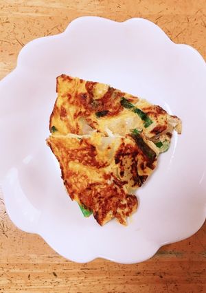 ニラ焼き卵-レシピのメイン写真