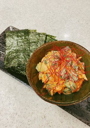 オクラキムチマヨの海苔巻き巻き-レシピのメイン写真