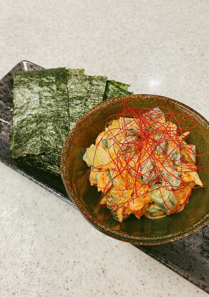 オクラキムチマヨの海苔巻き巻き-レシピのメイン写真