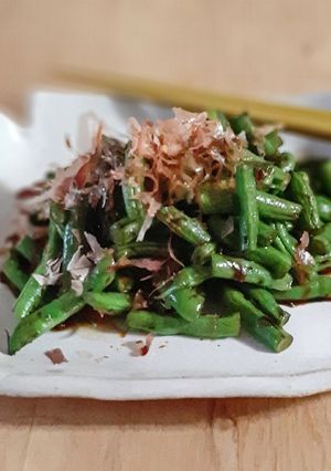 簡単おいしい!いんげんのおかか醤油炒め-レシピのメイン写真