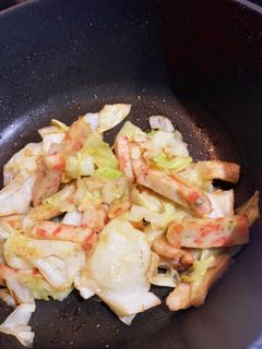 キャベツと揚げかまぼこの味噌炒め-レシピのメイン写真