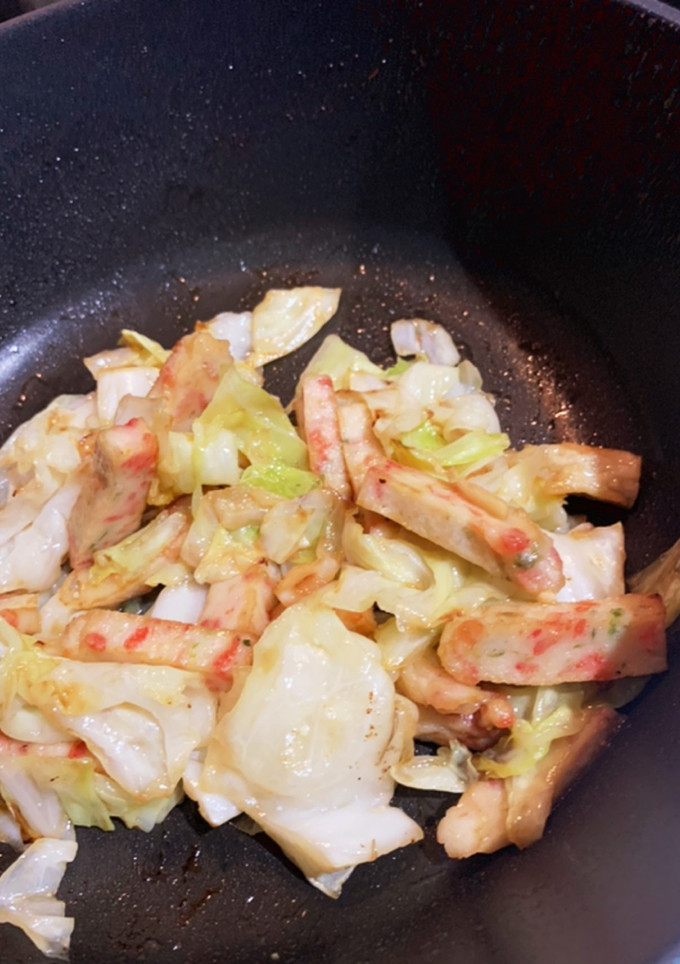 キャベツと揚げかまぼこの味噌炒め-レシピのメイン写真