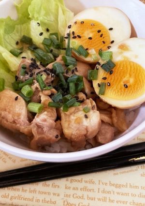 お肉やわらか☆蒸し鶏のスタミナ丼！-レシピのメイン写真