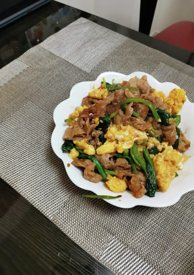 ほうれん草と牛肉の甘辛炒め-レシピのメイン写真