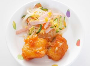 保育園給食白身魚ケチャップ炒めレシピ-レシピのメイン写真