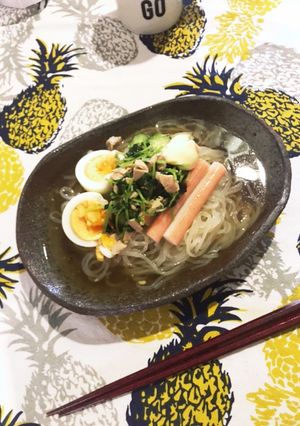 ハナマサのもりおか冷麺アレンジ-レシピのメイン写真