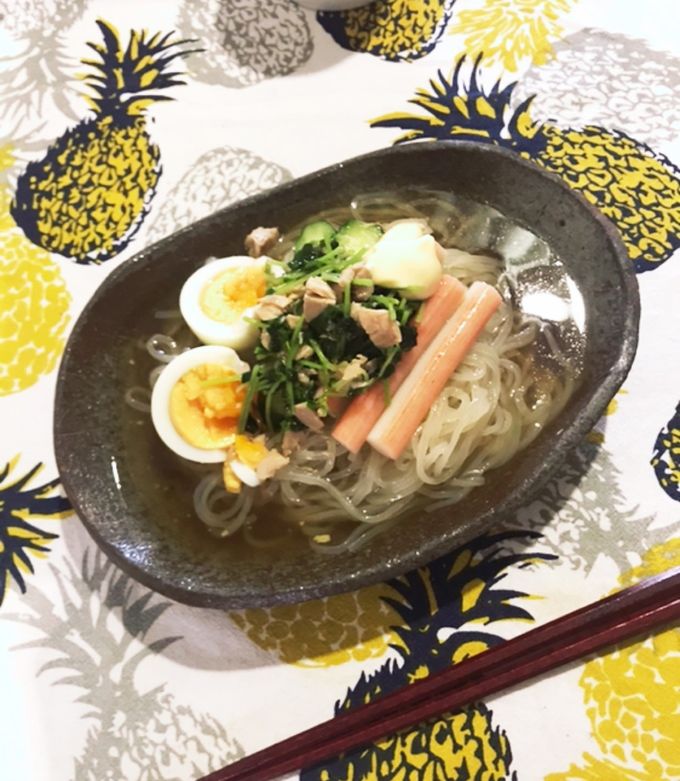 ハナマサのもりおか冷麺アレンジ-レシピのメイン写真