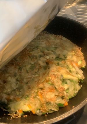 【しらすと大葉の野菜チヂミ】-レシピのメイン写真