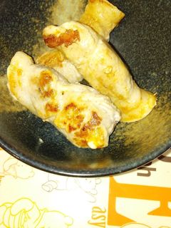 豚ロースの肉巻き。みょうが、野菜チーズ-レシピのメイン写真