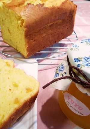 ゆずとクリームチーズのパウンドケーキ-レシピのメイン写真