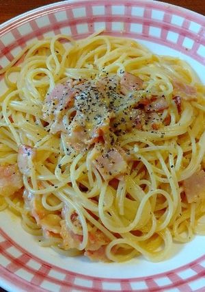 カルボナーラ風スパゲッティ-レシピのメイン写真