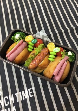 男子中学生弁当6/12ロールパンサンド-レシピのメイン写真