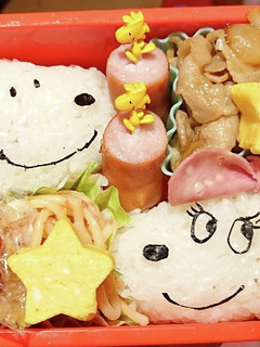 スヌーピー&ベルおにぎり弁当!-レシピのメイン写真