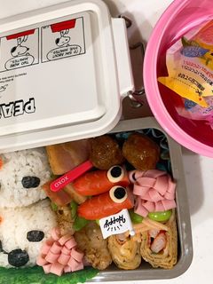 スヌーピー弁当 キャラ弁 鯉のぼり弁当-レシピのメイン写真