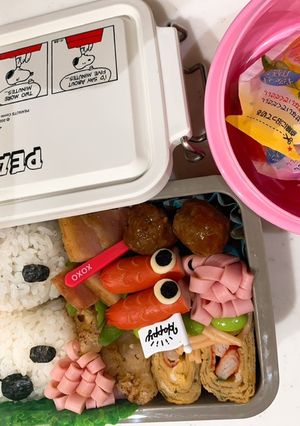 スヌーピー弁当 キャラ弁 鯉のぼり弁当-レシピのメイン写真