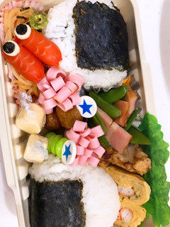 鯉のぼり弁当 キャラ弁-レシピのメイン写真