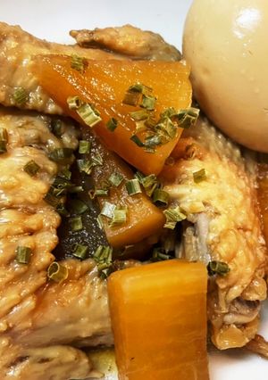 手羽先と大根&卵の煮物❁-レシピのメイン写真